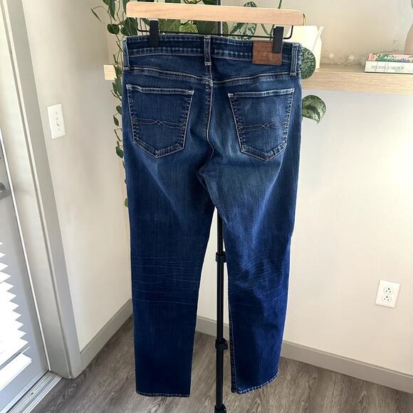 Lucky Brand Sweet Straight Jeans Women 8/29 Dark Wash Mid Rise 31" Inseam - Picture 2 of 10